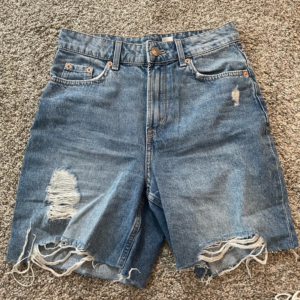 H&M Divided Blue Denim Shorts